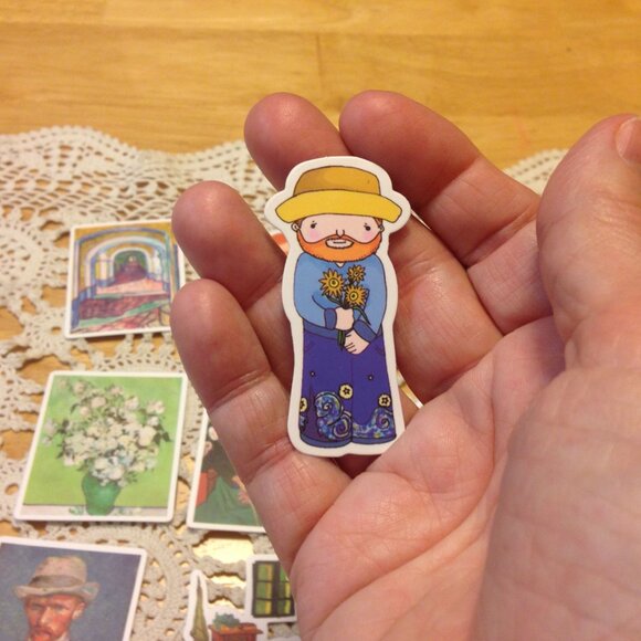 Stickers, Art, Painting theme, 10 cellphone stickers - Picture 2 of 6